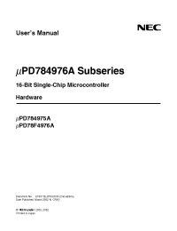 Datasheet UPD784976A производства NEC